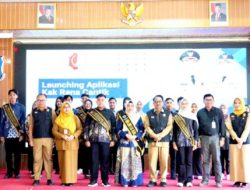 Cantika Wahono, resmi meluncurkan aplikasi KAK RENA CANTIK di SMAN 2 Taruna Pamong Praja Jawa Timur