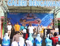 Festival Wisata Buah dan Sayuran Resmi dibuka Wakil Bupati Bojonegoro, Nurul Azizah, di Obyek Wisata Galeri Bengawan