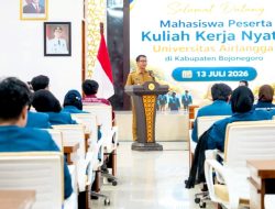 Perkuat Kolaborasi, Bupati Bojonegoro Sambut 200 Mahasiswa Universitas Airlangga yang Akan Gelar KKN